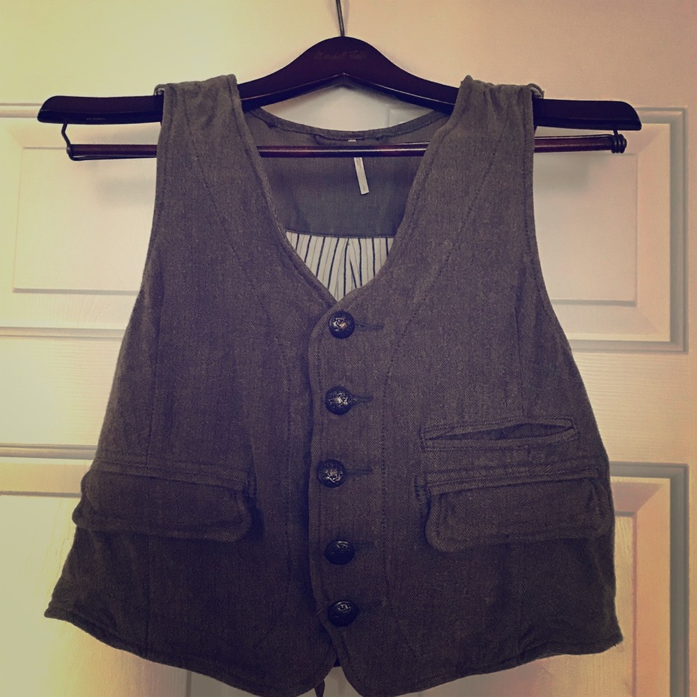 SALE! GUC Free People Vest with Boning